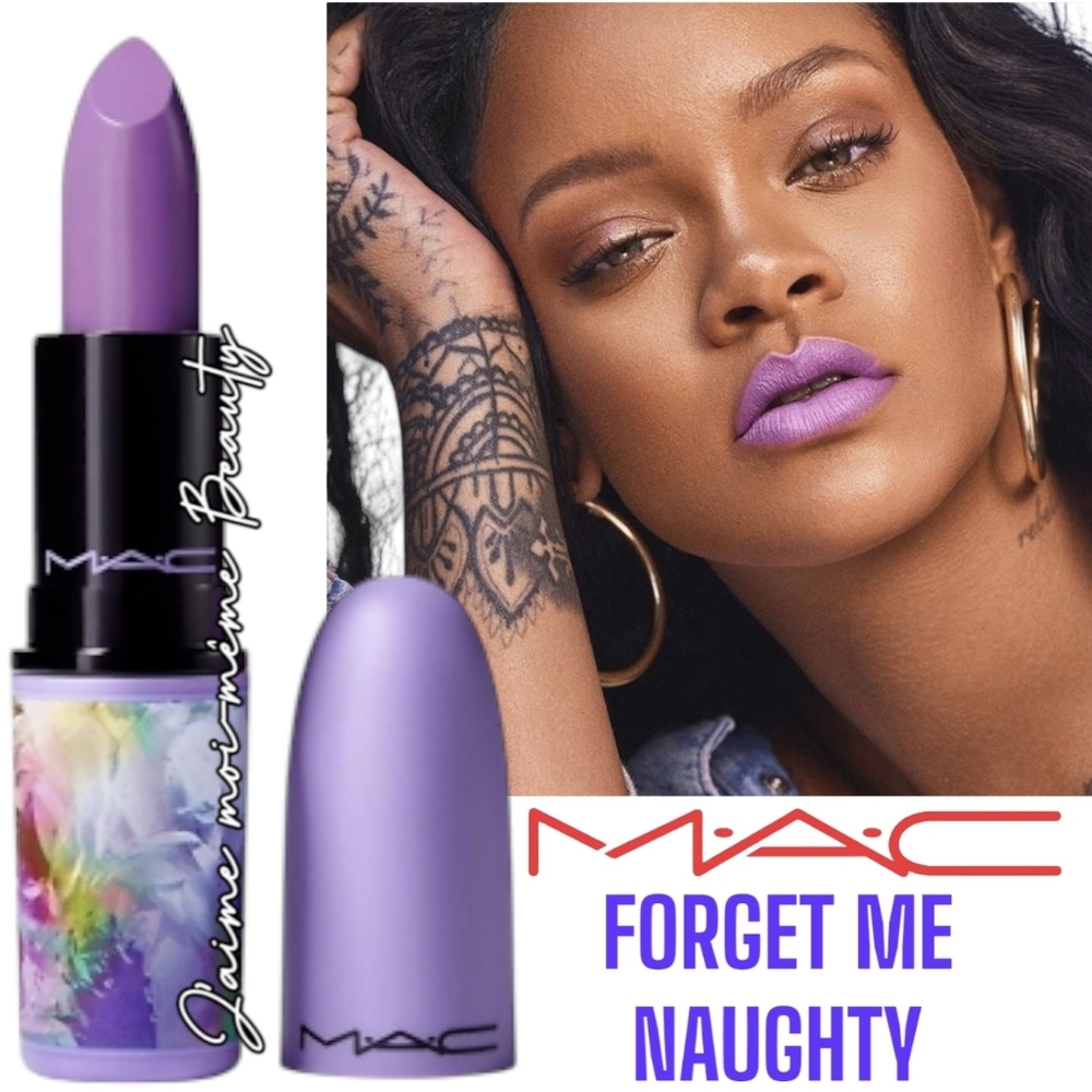 MAC Botanic Panic Lipstick in Forget Me Naughty (Pale Lavender)